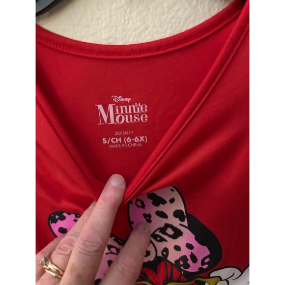 Disney Minnie Mouse Red Graphic T-Shirt Dress Girls Size S (6-6X)
(A729) - Picture 3 of 3